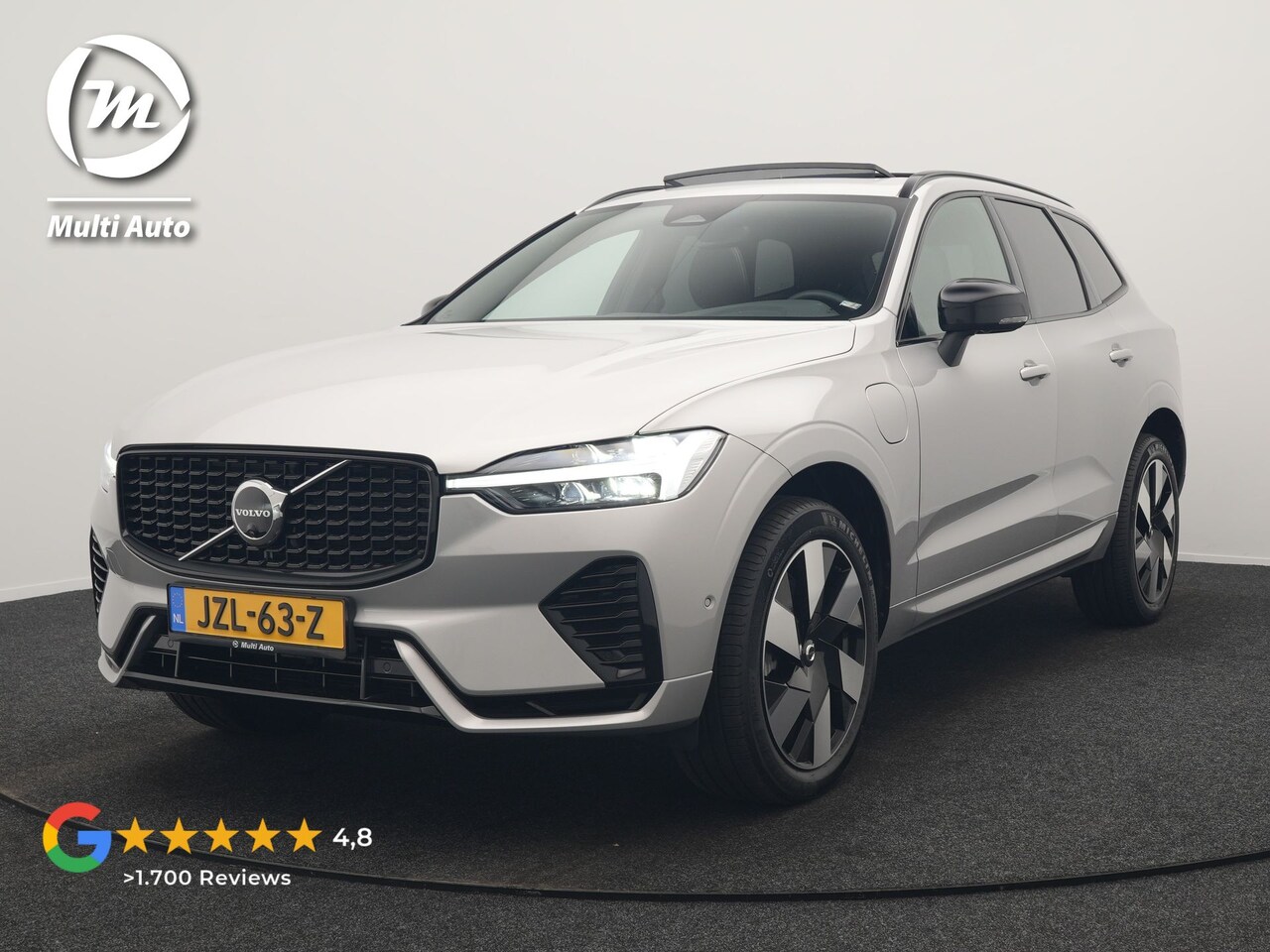 Volvo XC60 - T6 AWD Plus Dark LONG RANGE PHEV 350pk Dealer O.H | Panodak | Adaptive Cruise | 360 Camera - AutoWereld.nl