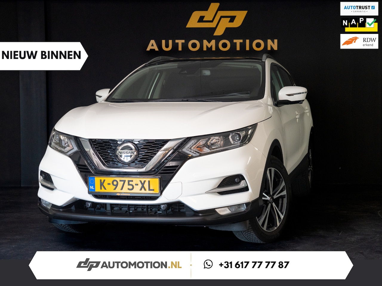 Nissan Qashqai - 1.3 DIG-T Design Edition | 360 Cam | Automaat| Carplay | Pano | Lane Assist - AutoWereld.nl