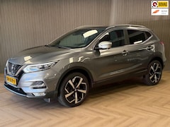 Nissan Qashqai - 1.2 Tekna + PANORAMADAK LEDER MEMORY 360 CAMERA CRUISE NAVIGATIE AIRCO PDC STOELVERWARMING