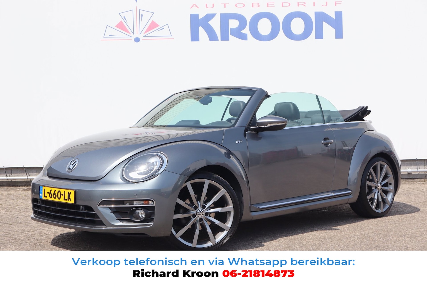 Volkswagen Beetle Cabriolet - 1.4 TSI Sport BlueMotion R-line I Vol Leder I Navigatie I Stoelverwarming - AutoWereld.nl
