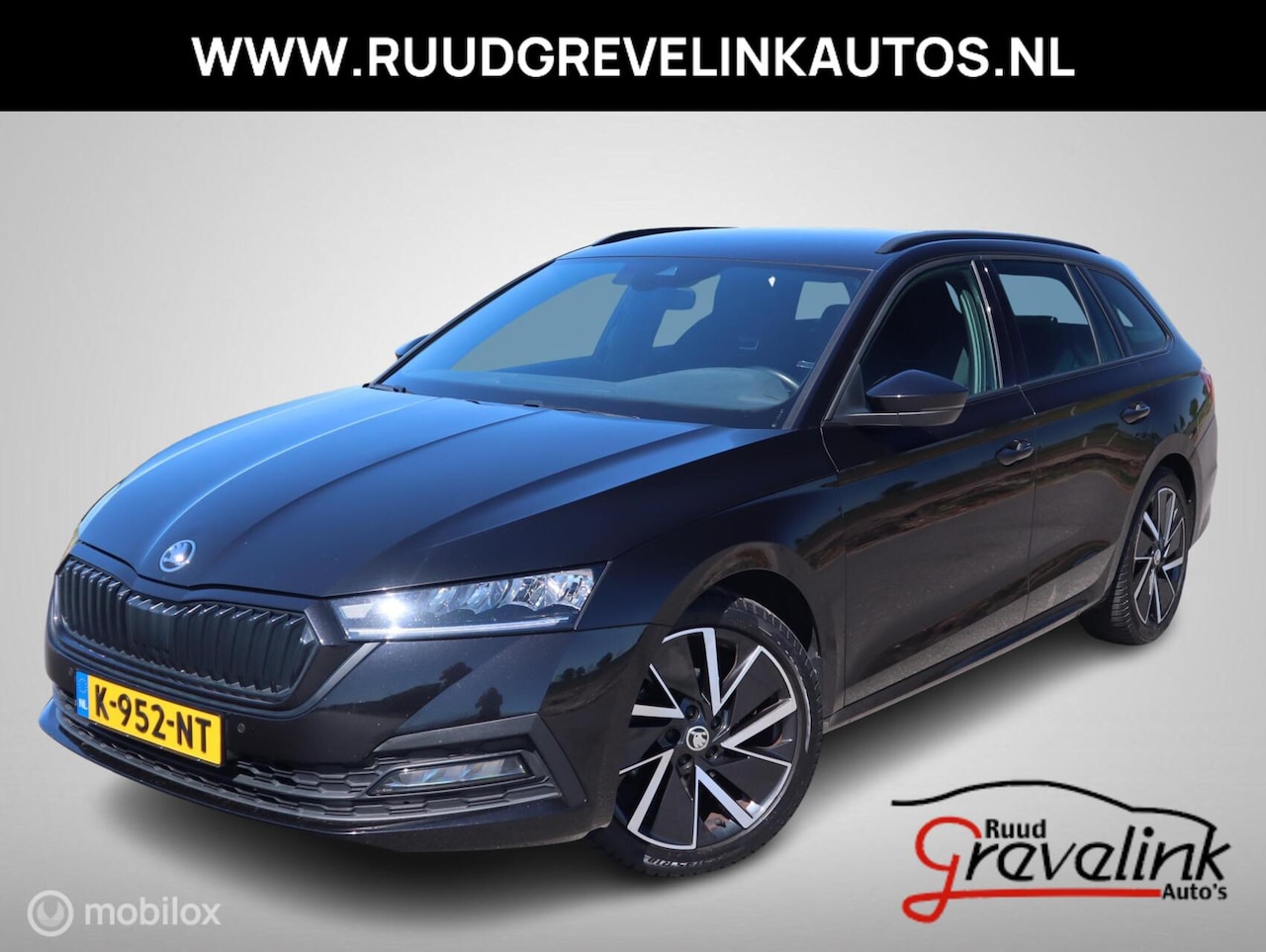Skoda Octavia Combi - e-TSI 110 PK DSG7/AUTOMAAT Sport Zwarte Hemel+18"Velg Digi Cockpit Trekhaak - AutoWereld.nl