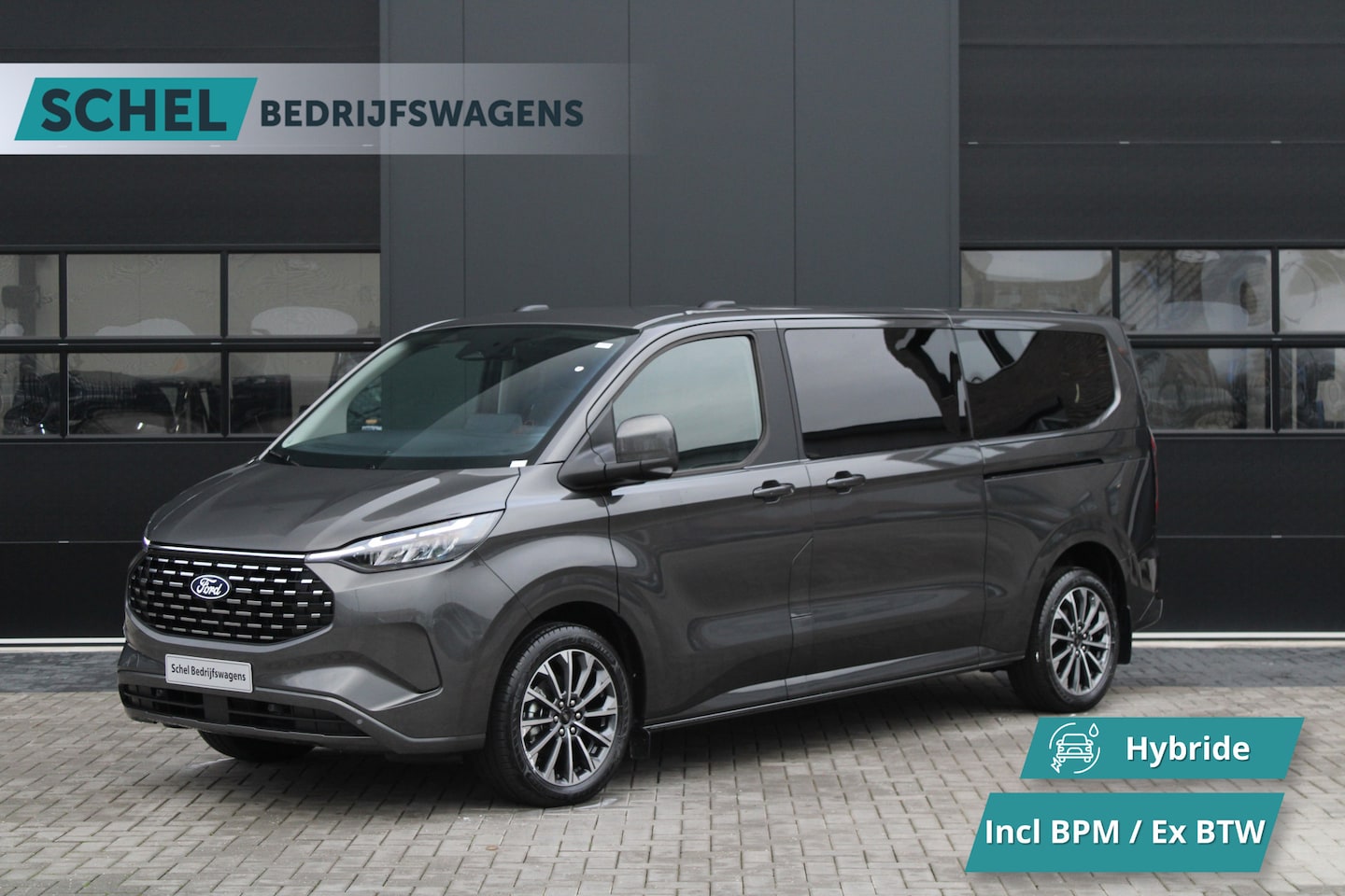 Ford Model T - Custom 340 2.5 PHEV L2H1 Titanium X 232pk - 2x Schuif - ACC - 360 camera - Leder - Prijs e - AutoWereld.nl