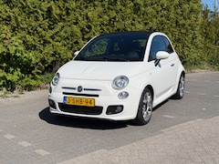 Fiat 500 C - 0.9 TwinAir 500S S(port), 85PK, airco, bleu me, parkeersensor, onderhoudshistorie, origineel NL, zeer nette