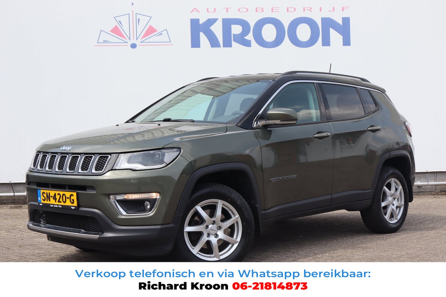 Jeep Compass - 1.4 MultiAir Limited 4x4|Trekhaak|Leer|Cruise| 4x nieuwe Banden - AutoWereld.nl