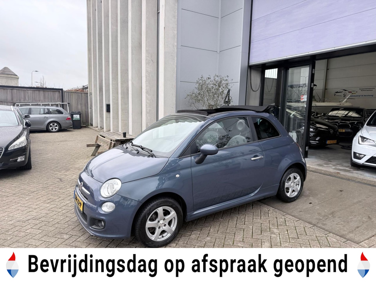 Fiat 500 C - 1.4 Sport CABRIO! LEER! PDC! 101PK! INRUIL MOGELIJK! - AutoWereld.nl