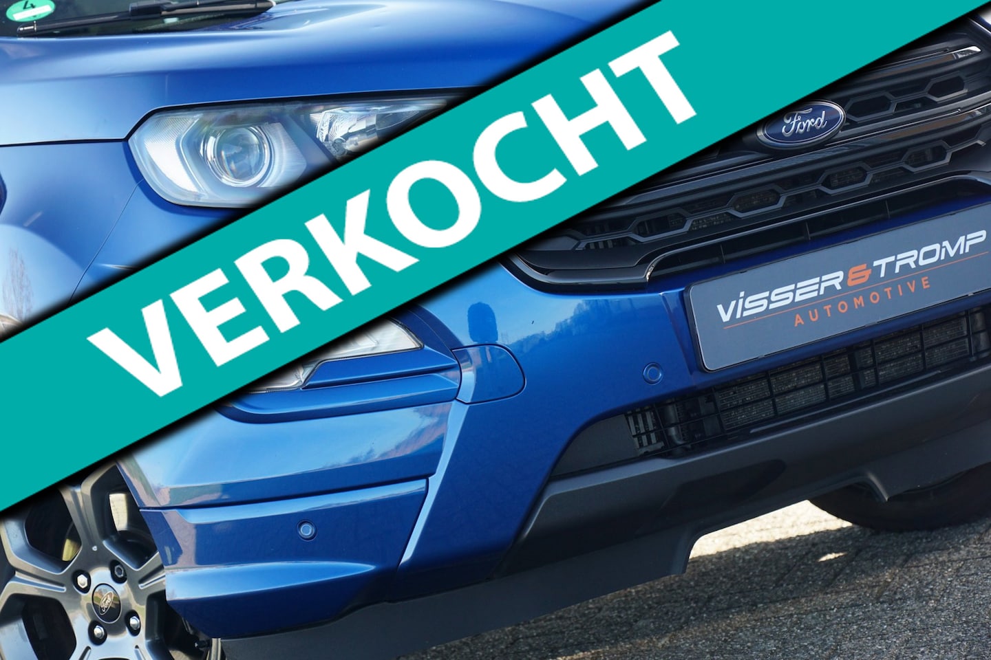 Ford EcoSport - 1.0 EcoBoost ST-Line | Deep Impact Blue | Winterpack/Carplay/Cruise/LMV/LED - Keurig! - AutoWereld.nl