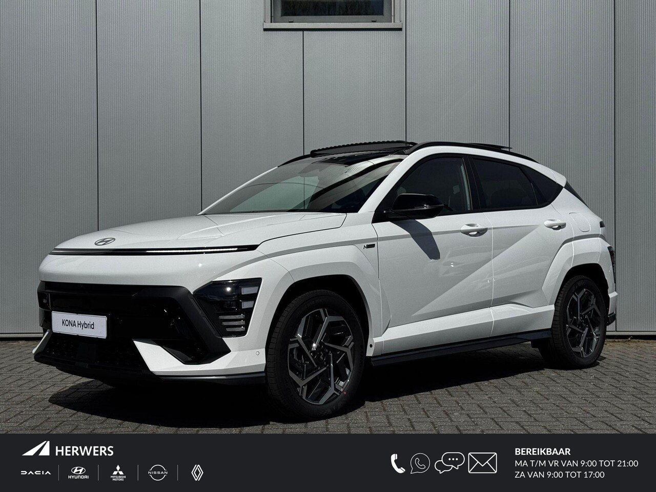 Hyundai Kona - 1.6 GDI HEV N Line Sky / 3000 Voordeel / Schuif- & Kanteldak / Stoelverkoeling / Stoelverw - AutoWereld.nl