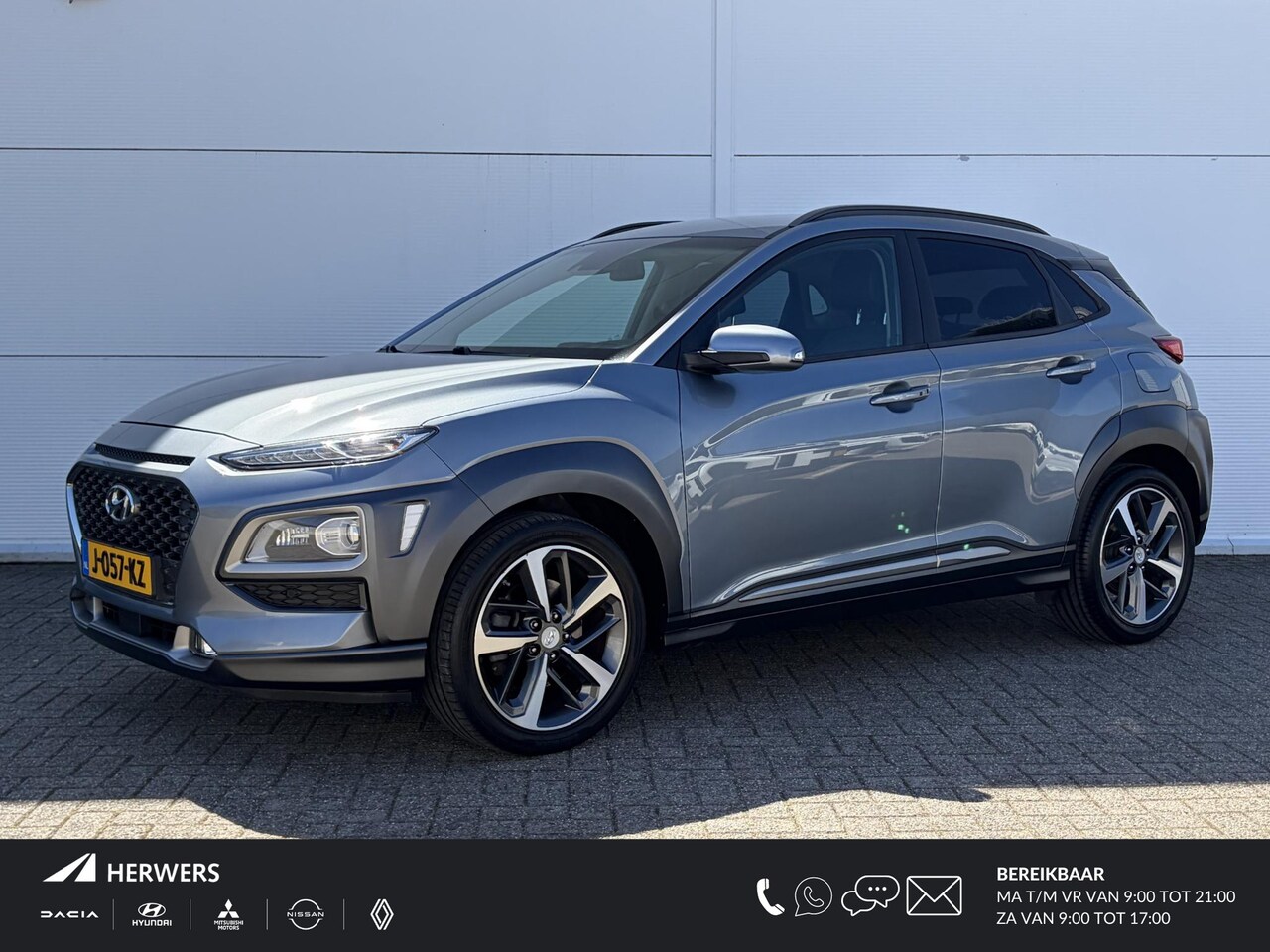 Hyundai Kona - 1.6 T-GDI Premium / Trekhaak ( 1250 kg ) / Airco (automatisch) / Apple Carplay/Android Aut - AutoWereld.nl