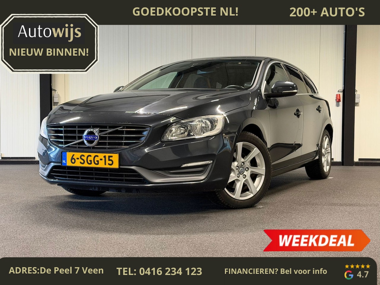 Volvo V60 - 1.6 T3 Momentum|AUT|NL AUTO|NAVI|PDC|GOED ONDERHOUDEN - AutoWereld.nl