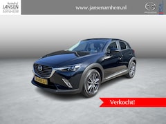 Mazda CX-3 - 2.0 SkyActiv-G 120 TS+ , Automaat, Trekhaak, Half Leder, Camera, Cruise, Clima, Navi, Stoe