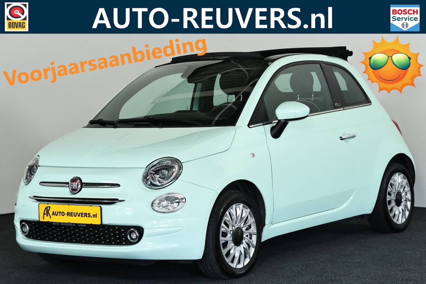 Fiat 500 C - 1.2 Lounge / Opendak / Navi / Cruisecontrol - AutoWereld.nl