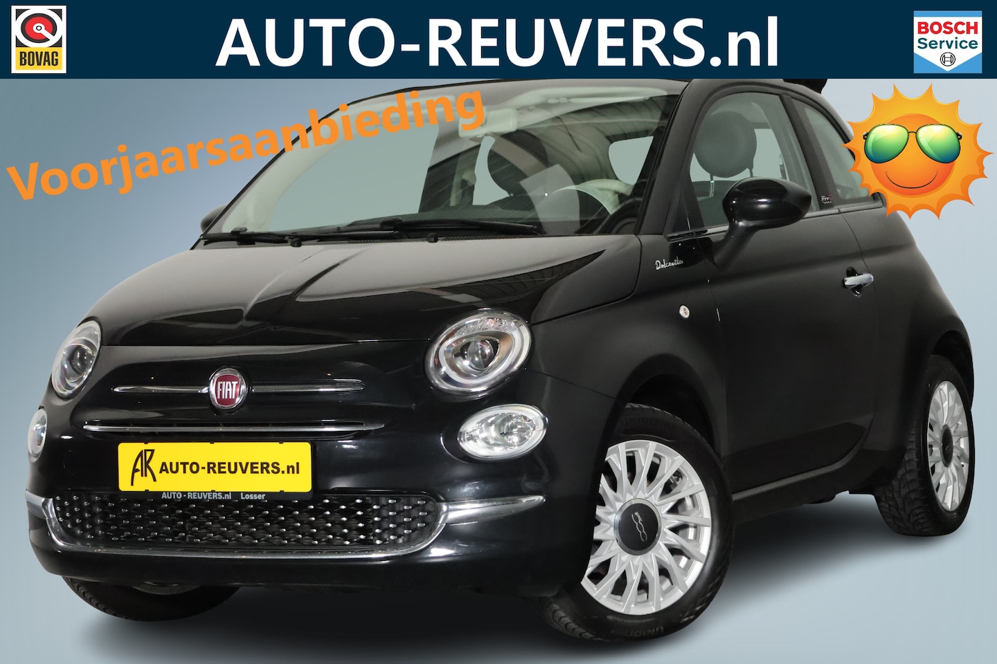 Fiat 500 - 1.0 Hybrid Dolcevita / Opendak / Leder / Cruisecontrol / Clima - AutoWereld.nl