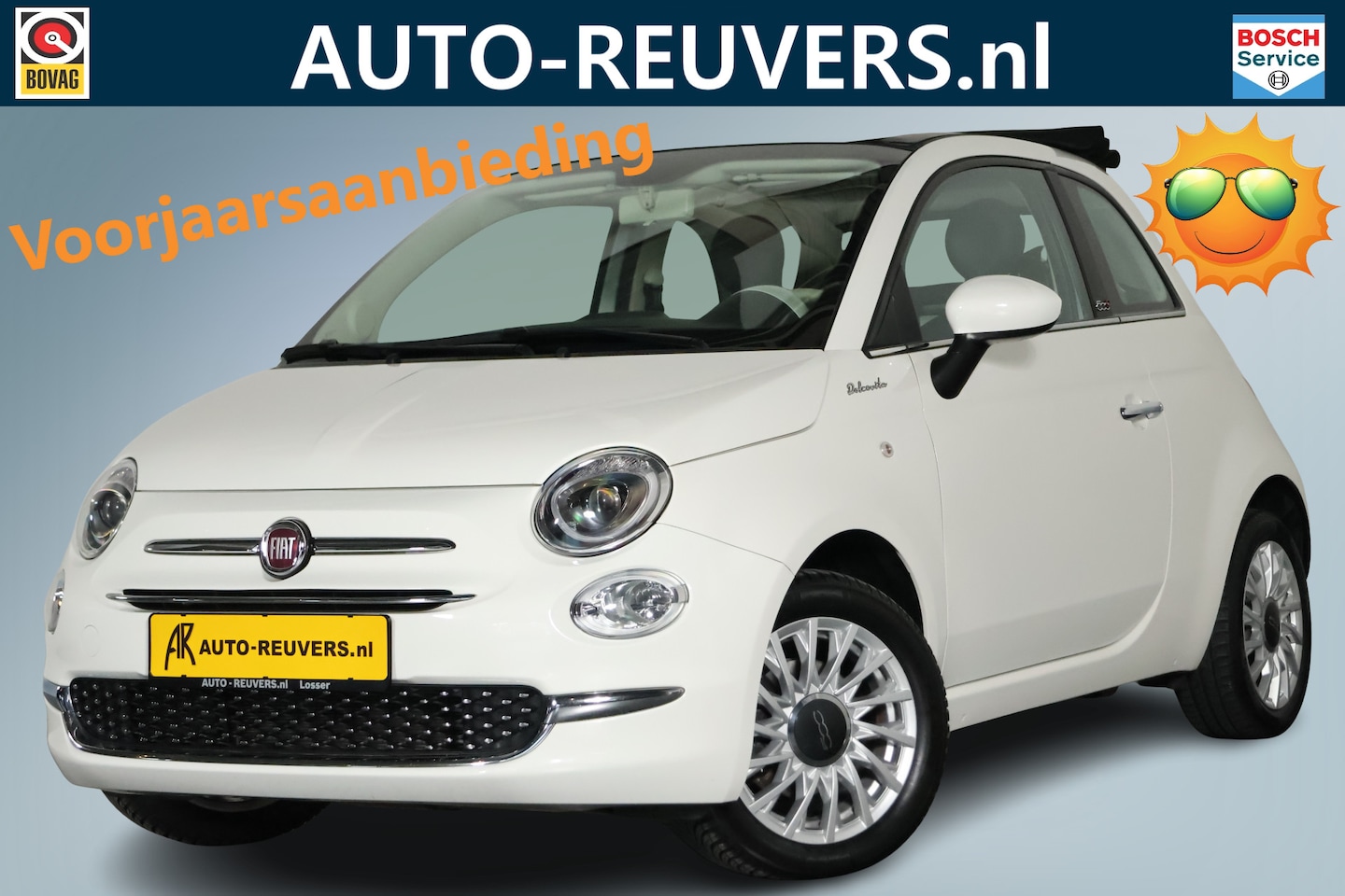 Fiat 500 C - Cabrio 1.0 Hybrid Dolcevita / Navigatie / Cruise / Opendak / Carplay - AutoWereld.nl