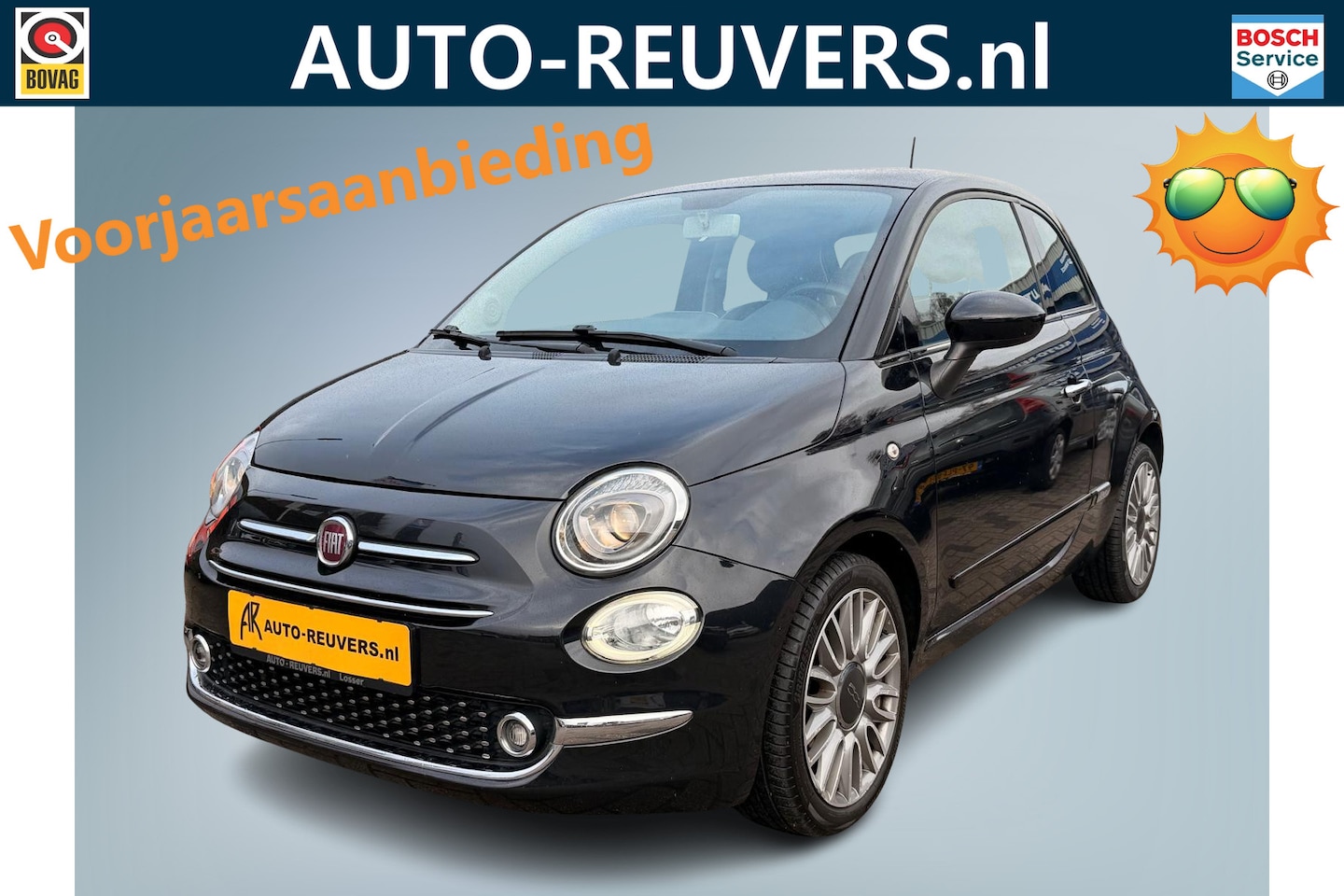 Fiat 500 - 0.9 TwinAir Turbo Lounge / Panorama / Navi / Lichtmetaal / Airco - AutoWereld.nl