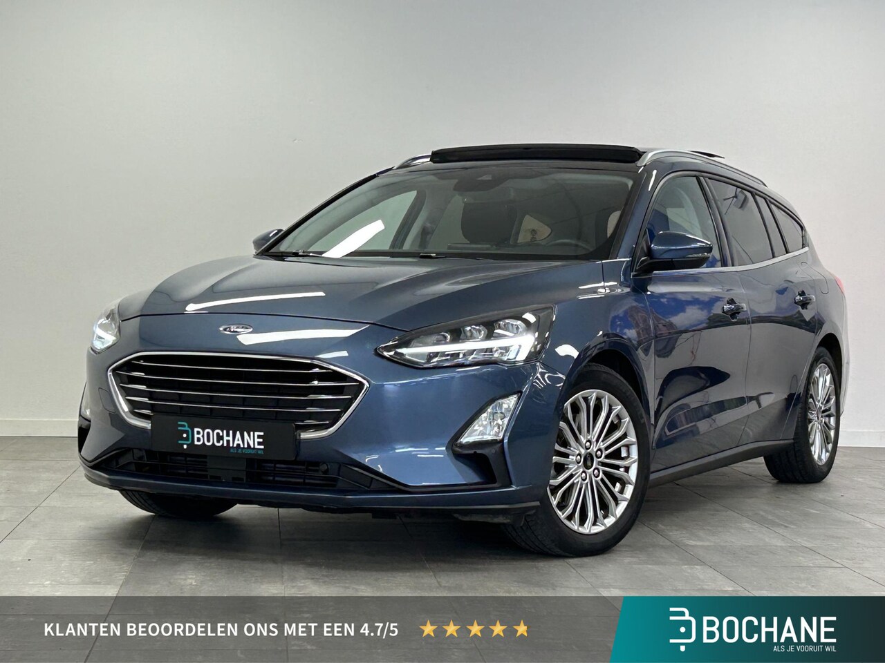Ford Focus Wagon - 1.0 EcoBoost Titanium Business | Panoramadak | Navi | - AutoWereld.nl