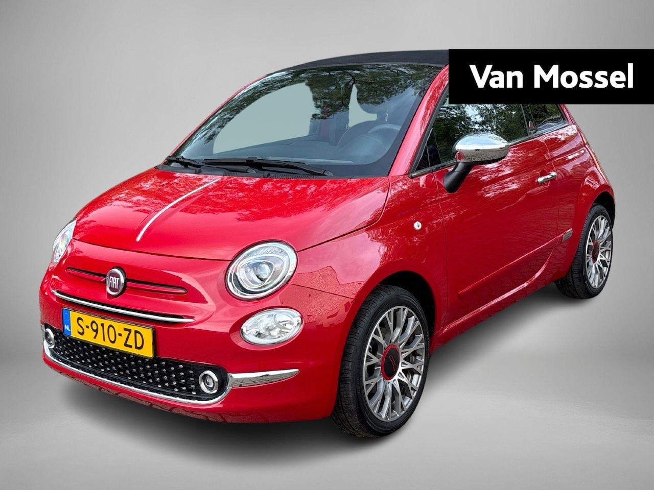 Fiat 500 C - 1.0 Hybrid RED | Climate control | Parkeersensoren | 16" Lichtmetalen velgen | Apple Carpl - AutoWereld.nl