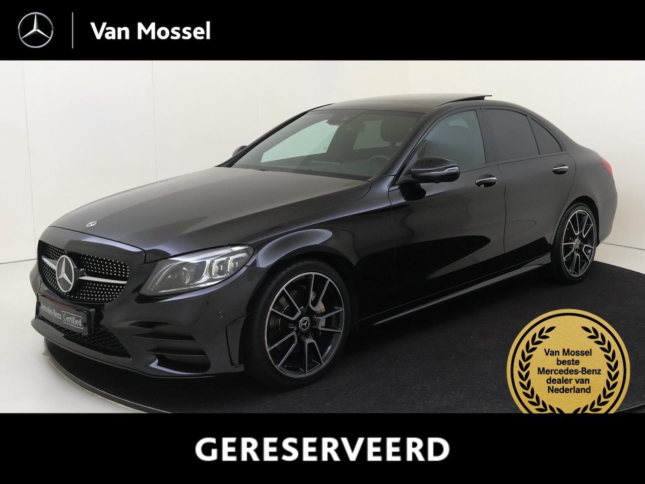 Mercedes-Benz C-klasse - 180 Premium Plus Pack /Panoramadak /Burmester /360 Camera /19 Inch /Nightpakket - AutoWereld.nl