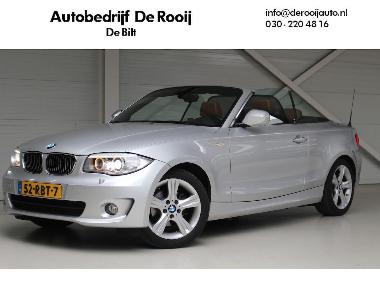 BMW 1-serie Cabrio - 118i High Executive | Airco | Leder | Zwart dak | Dealeronderhouden - AutoWereld.nl