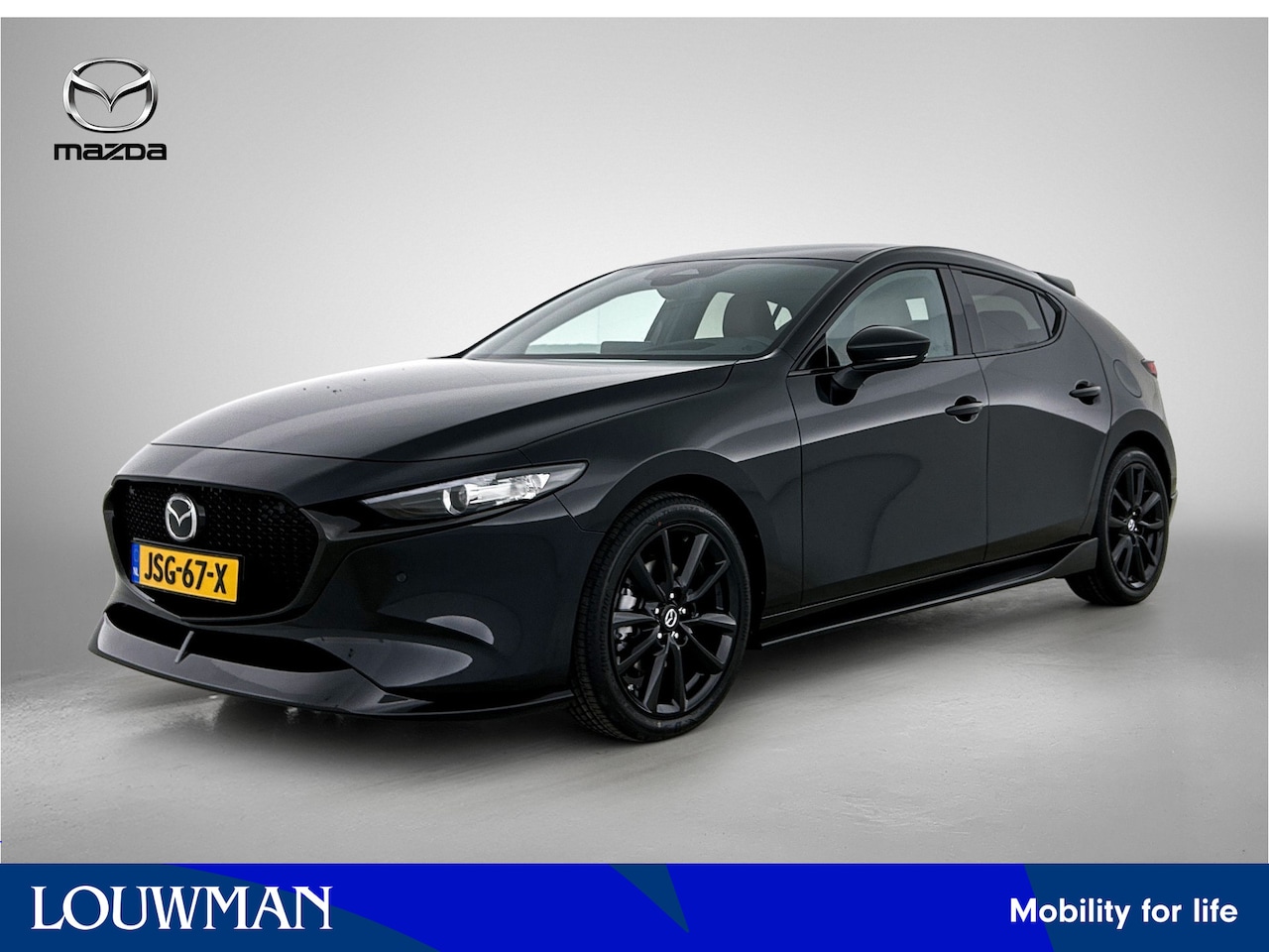 Mazda 3 - 2.5 e-SkyActiv-G M Hybrid 140 Nagisa | Aero Pack | Black Edition | - AutoWereld.nl