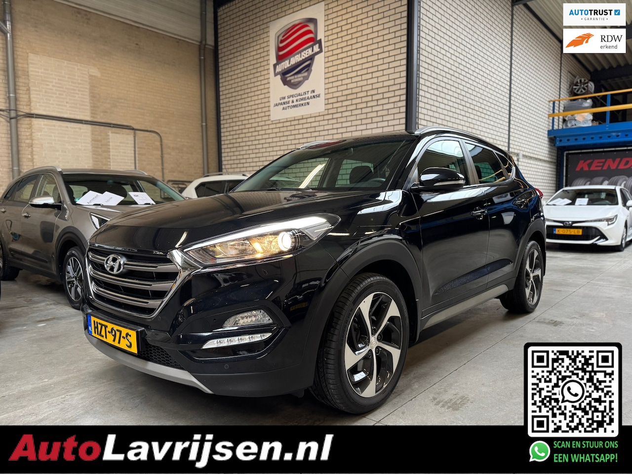 Hyundai Tucson - 1.6 TURBO Premium AUTOMAAT NAVIGATIE/CAMERA CRUISE 19 INCH LMV PDC V+A 1600KG TREKKEN!! - AutoWereld.nl