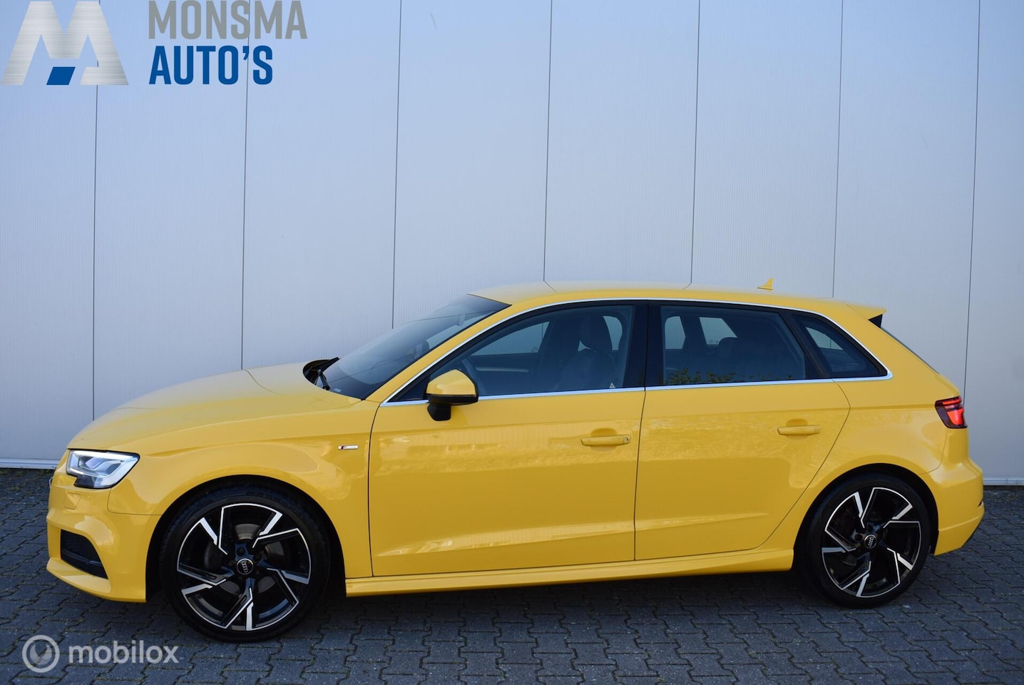 Audi A3 Sportback - 1.0 TFSI S-Line Vegas Yellow Clima Cruise 18" LMV ½Leder PDC Mooie Auto! - AutoWereld.nl