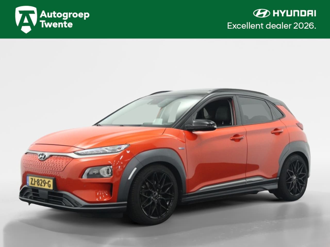 Hyundai Kona Electric - EV Premium Sky Sport 64 kWh | Verlaagd | Leder | Navigatie | Ca - AutoWereld.nl