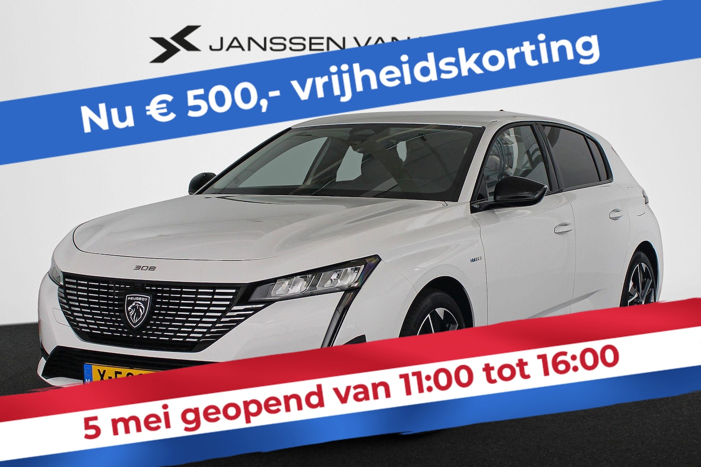 Peugeot 308 - 1.6 HYbrid 180 Allure Pack Business 360 Camera / Lage km stand / LED / SOH 99,75% - AutoWereld.nl