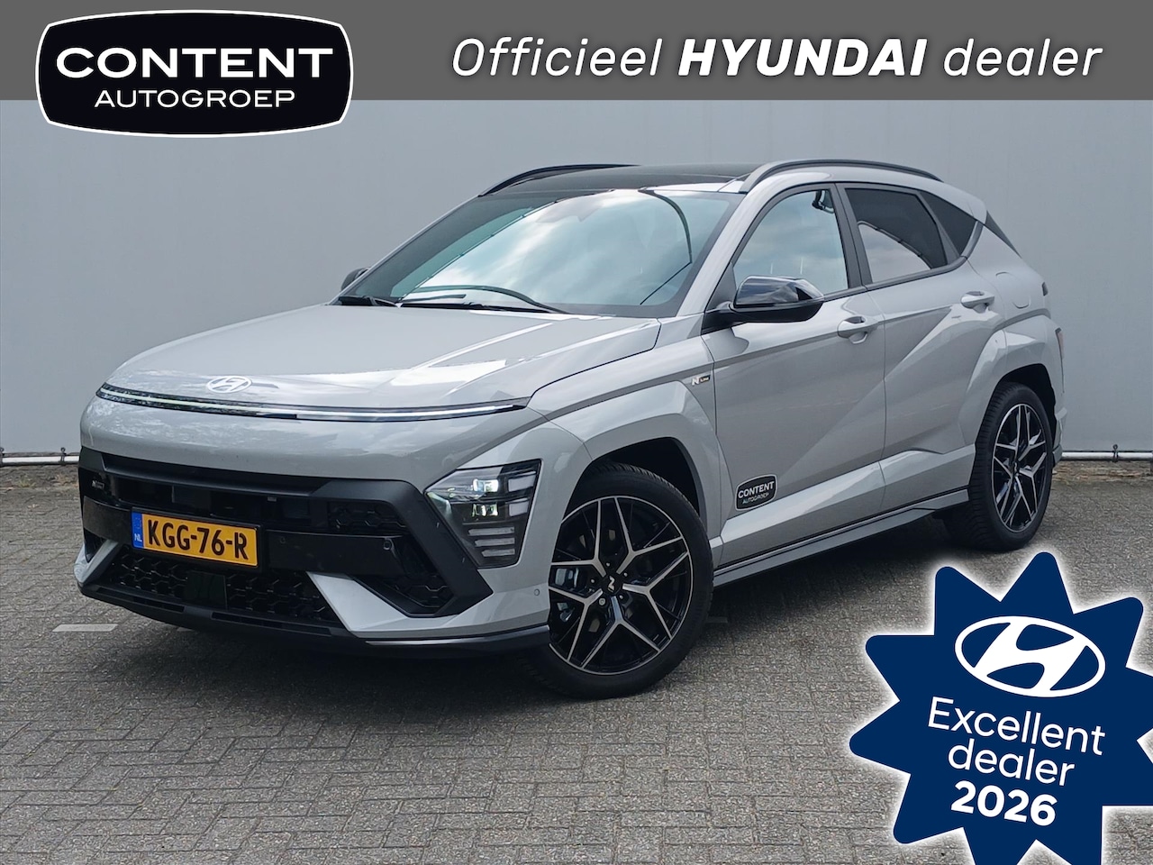 Hyundai Kona - 1.6 HEV N Line Sky |Demo |Navi | 19" wielen ALL SEASON - AutoWereld.nl