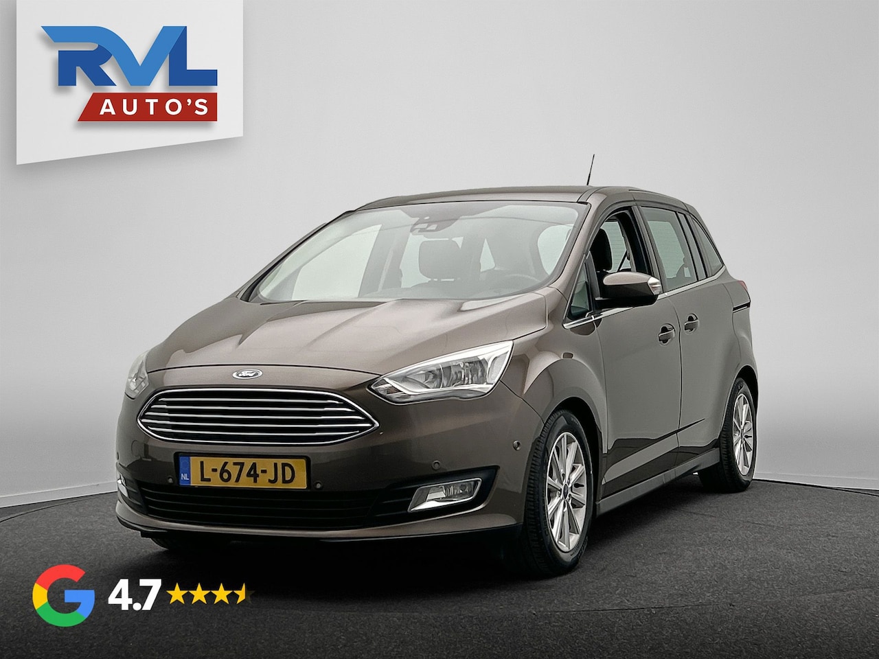 Ford Grand C-Max - 1.5 Titanium | 150PK | Trekhaak | Navigatie | Climate/Control - AutoWereld.nl
