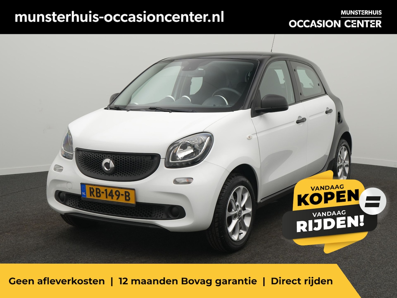 Smart Forfour - 1.0 Pure - RIJKLAARPRIJS - Cruise Control - Lichtmetalen velgen - AutoWereld.nl