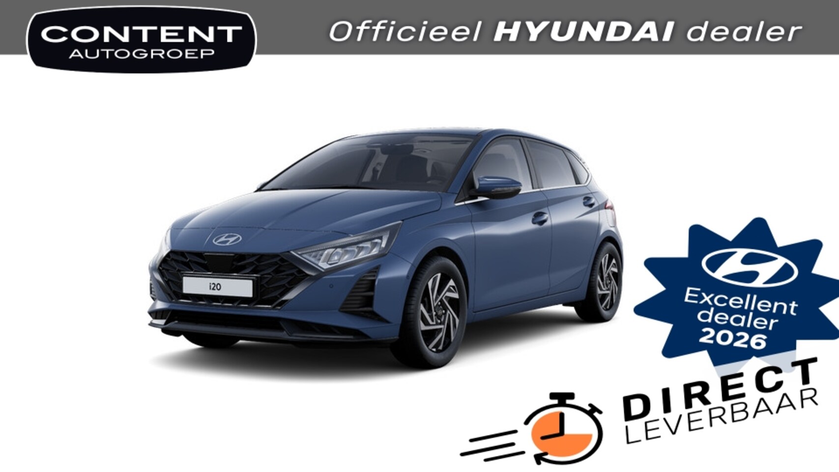 Hyundai i20 - 1.0 T-GDI 90pk Premium || Direct Leverbaar - AutoWereld.nl