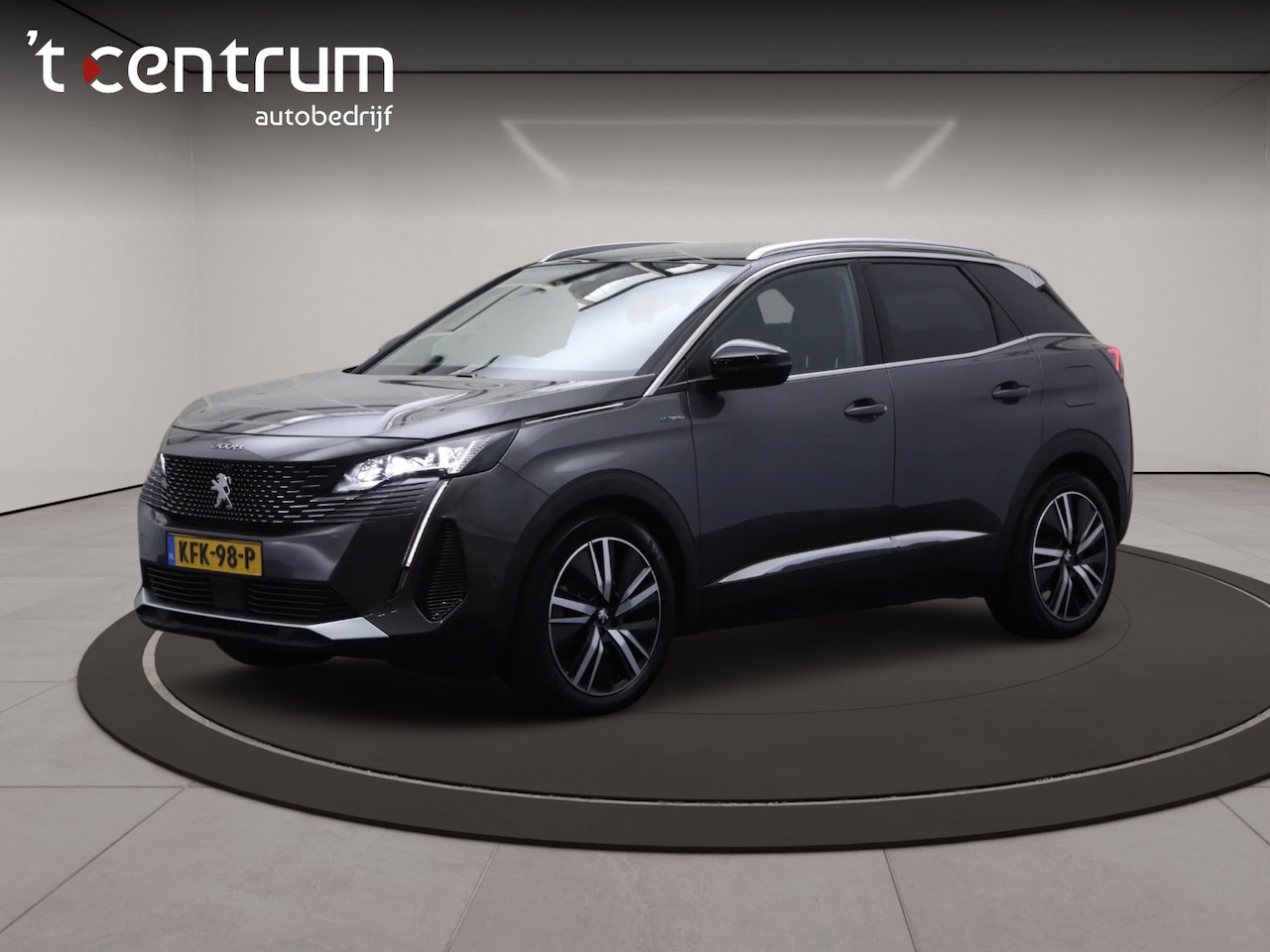 Peugeot 3008 - 1.6 HYbrid 225 GT 1.6 HYbrid 225 GT, Focal Sound, 19" LM, LED, Camera - AutoWereld.nl