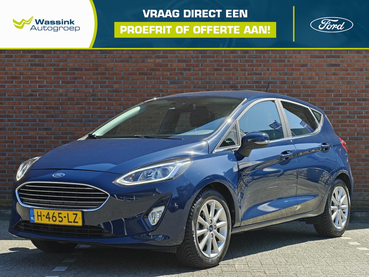Ford Fiesta - 1.0 EcoBoost 95pk 5dr Titanium | Navigatie By App | Climate control | 16 inch Licht metale - AutoWereld.nl