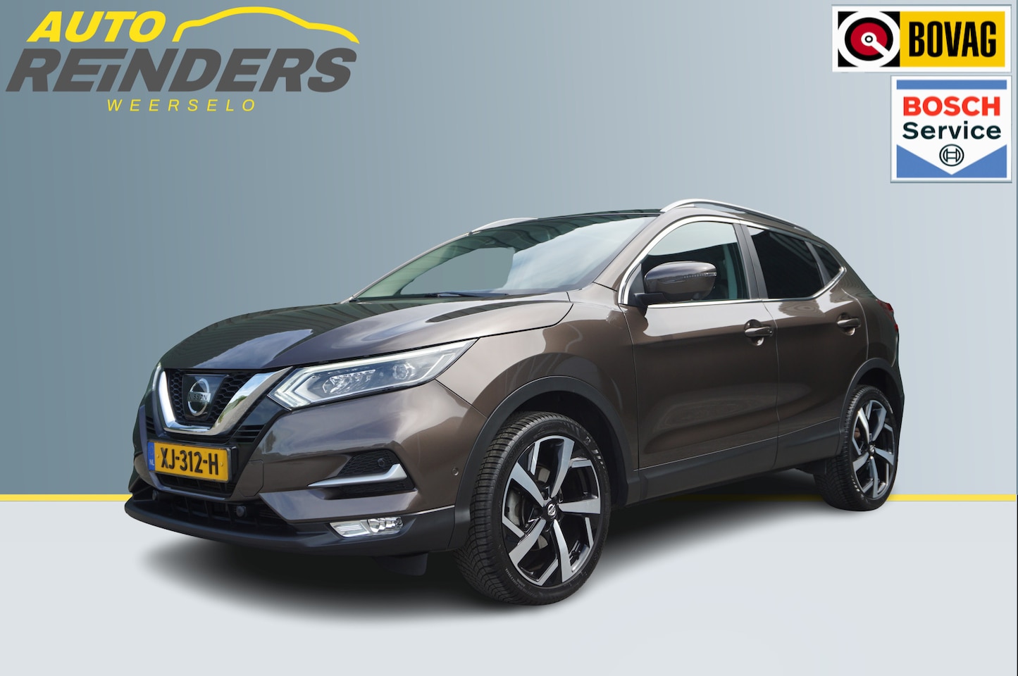 Nissan Qashqai - 1.2 Tekna+ 115pk + Panoramadak/ Keyless/ 360 Camera/ Trekhaak/ Navi/ Garantie! - AutoWereld.nl