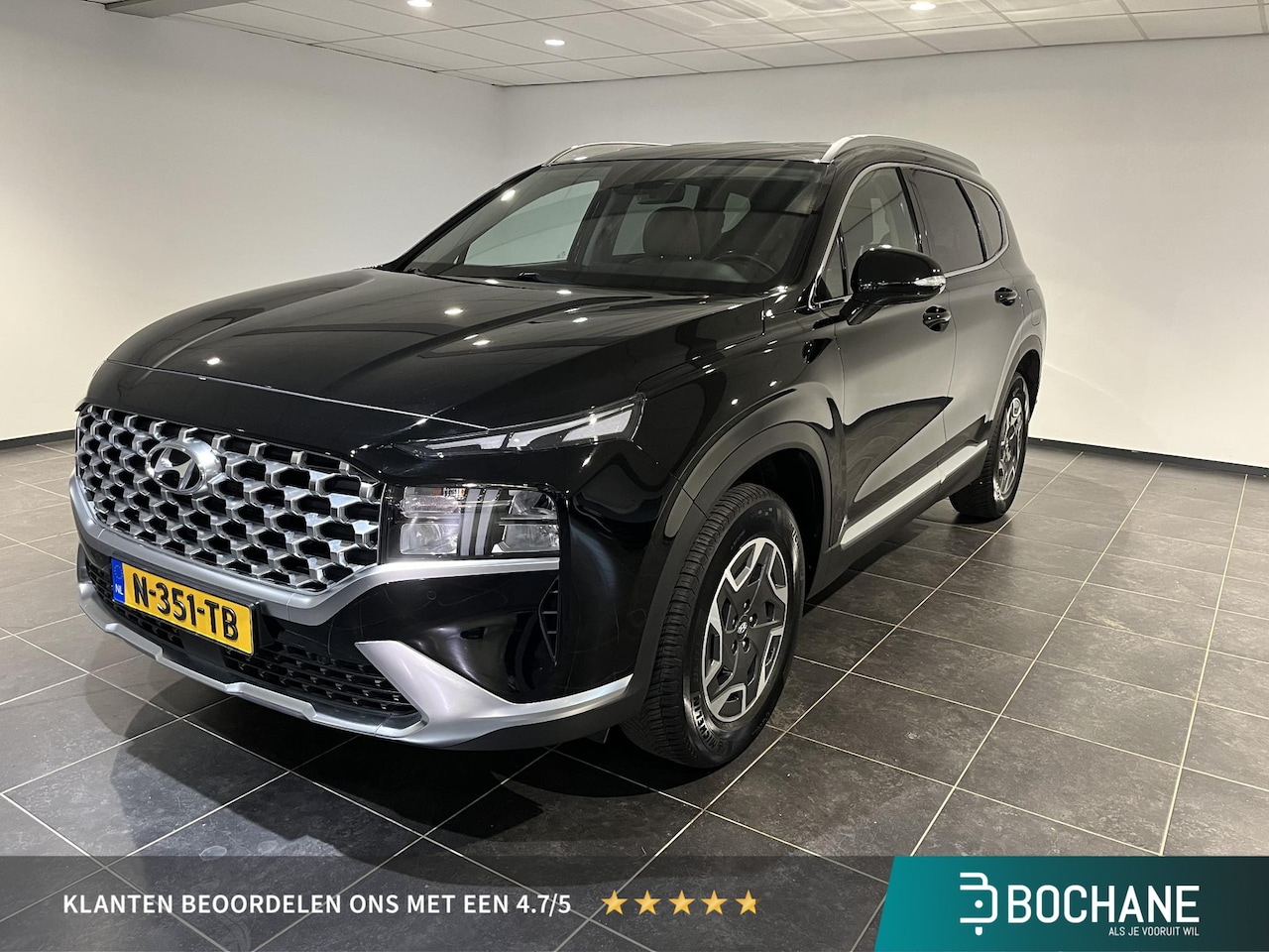 Hyundai Santa Fe - 1.6 T-GDI HEV Comfort Smart 7persoons Trekhaak met 1650 KG trekgewicht | Leer | - AutoWereld.nl