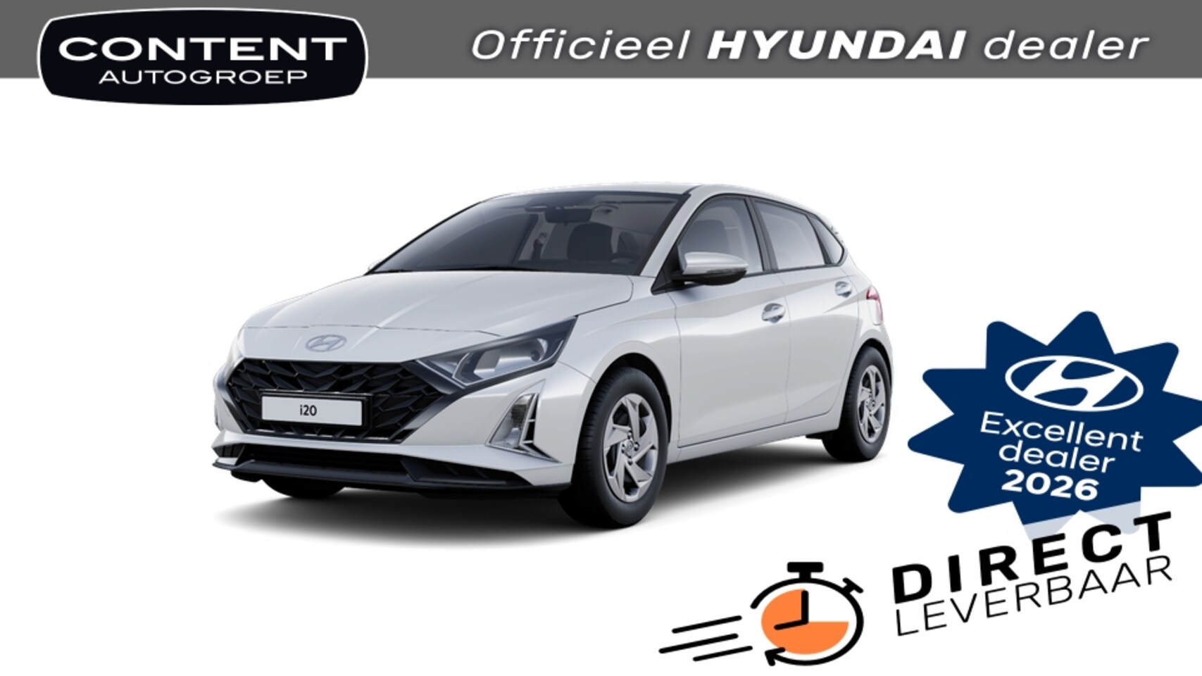 Hyundai i20 - 1.0 T-GDI 90pk E-Motion || Direct Leverbaar - AutoWereld.nl
