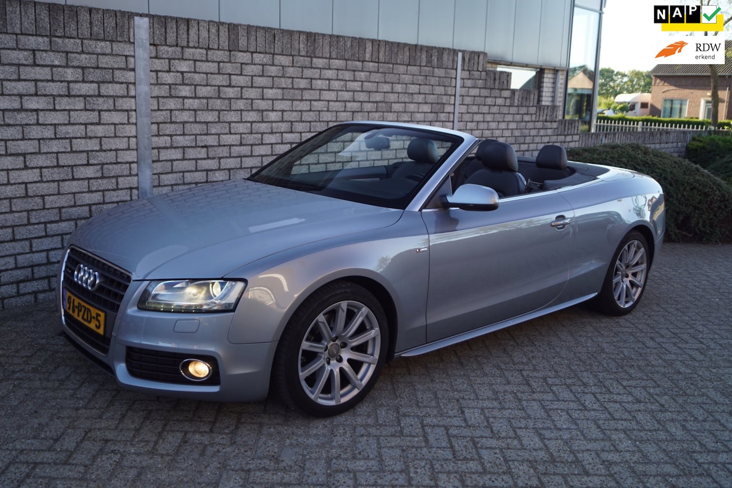 Audi A5 Cabriolet - 2.0 TFSI quattro Pro Line S Line Autom Leder Sportst Stoelverw Navi Xenon Clima Cruise PDC - AutoWereld.nl