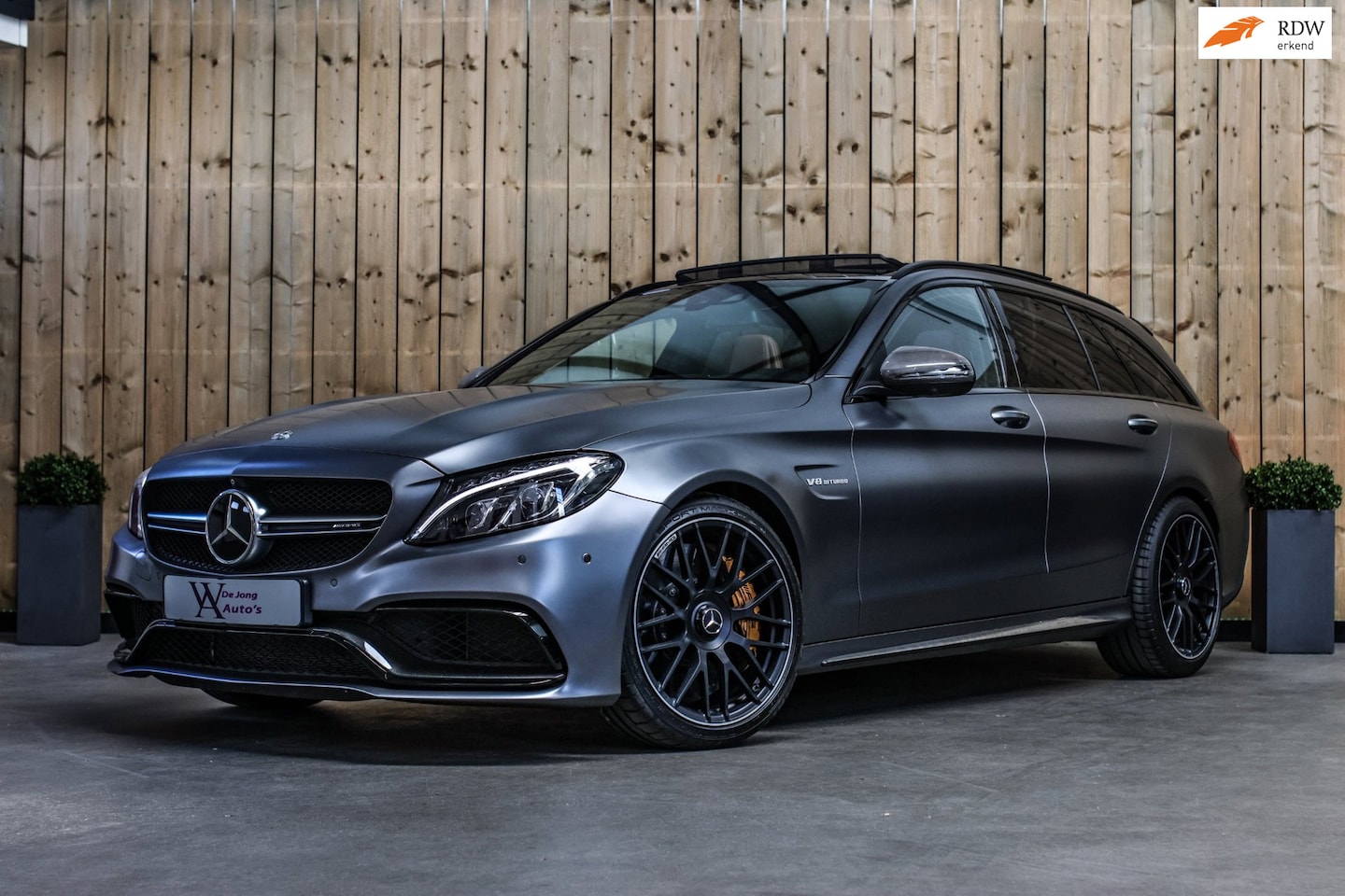 Mercedes-Benz C-klasse Estate - AMG 63 S *Pano*Keramisch*Perf. Stoelen*Carbon*360 Camera*Keyless* - AutoWereld.nl