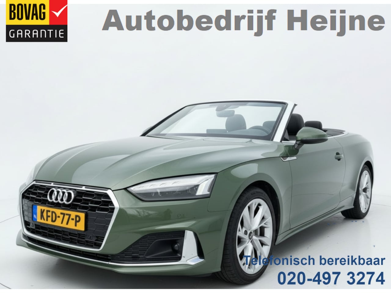 Audi A5 Cabriolet - 40 TFSI 204PK S-TRONIC ADVANCED EDITION CAMERA/NAVI/LEDER - AutoWereld.nl