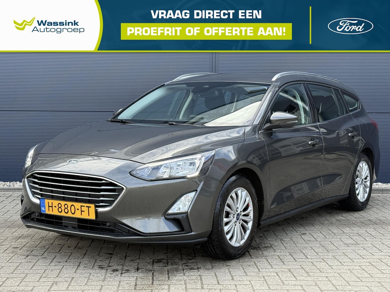 Ford Focus Wagon - 1.0 EcoBoost 125pk Titanium Business | Navigatie | Stuur/Stoel verwarming | Climate contro - AutoWereld.nl
