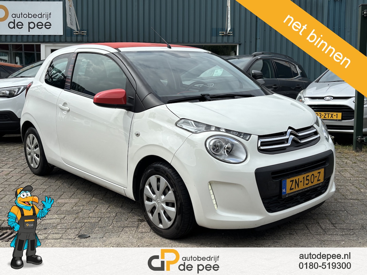 Citroën C1 - 1.0 e-VTi Feel GARANTIE/VOUWDAK/AIRCO/BLUETOOTH/SUBWOOFER rijklaarprijs! - AutoWereld.nl