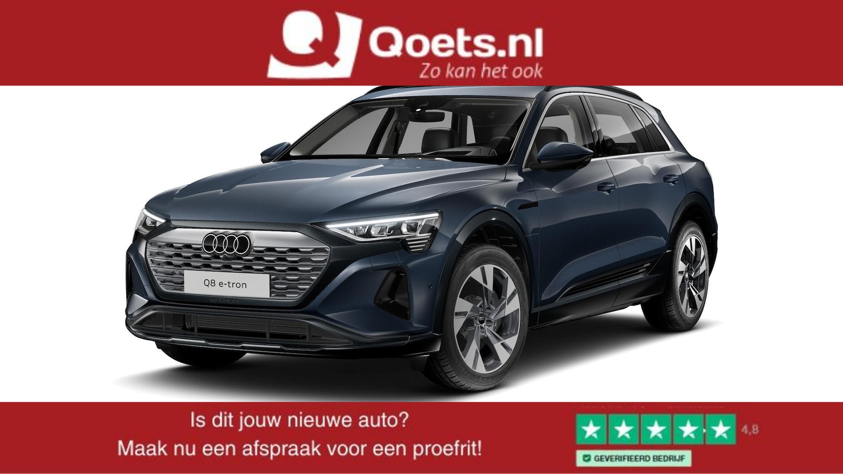 Audi Q8 e-tron - 55 quattro Advanced Edition 115 kWh Trekhaak - Panoramadak - Adaptieve Cruise Control - He - AutoWereld.nl