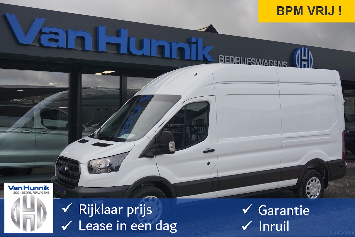 Ford Transit - 350L 130PK L3H3 BPM VRIJ!! Navi, 360° Camera, Adap. Cruise, 270° Deur!! NR. A10* - AutoWereld.nl