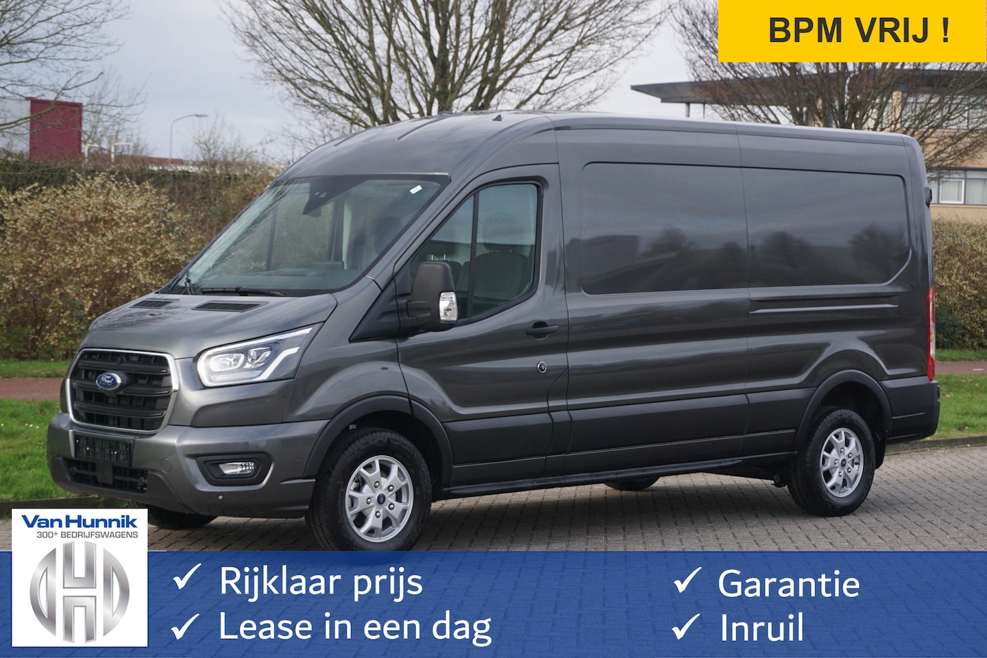 Ford Transit - 350L L3H2 Limited AUT-8 165PK BPM VRIJ Navi, Adap. Cruise, 360° Cam, Trekhaak!! NR. 225 - AutoWereld.nl