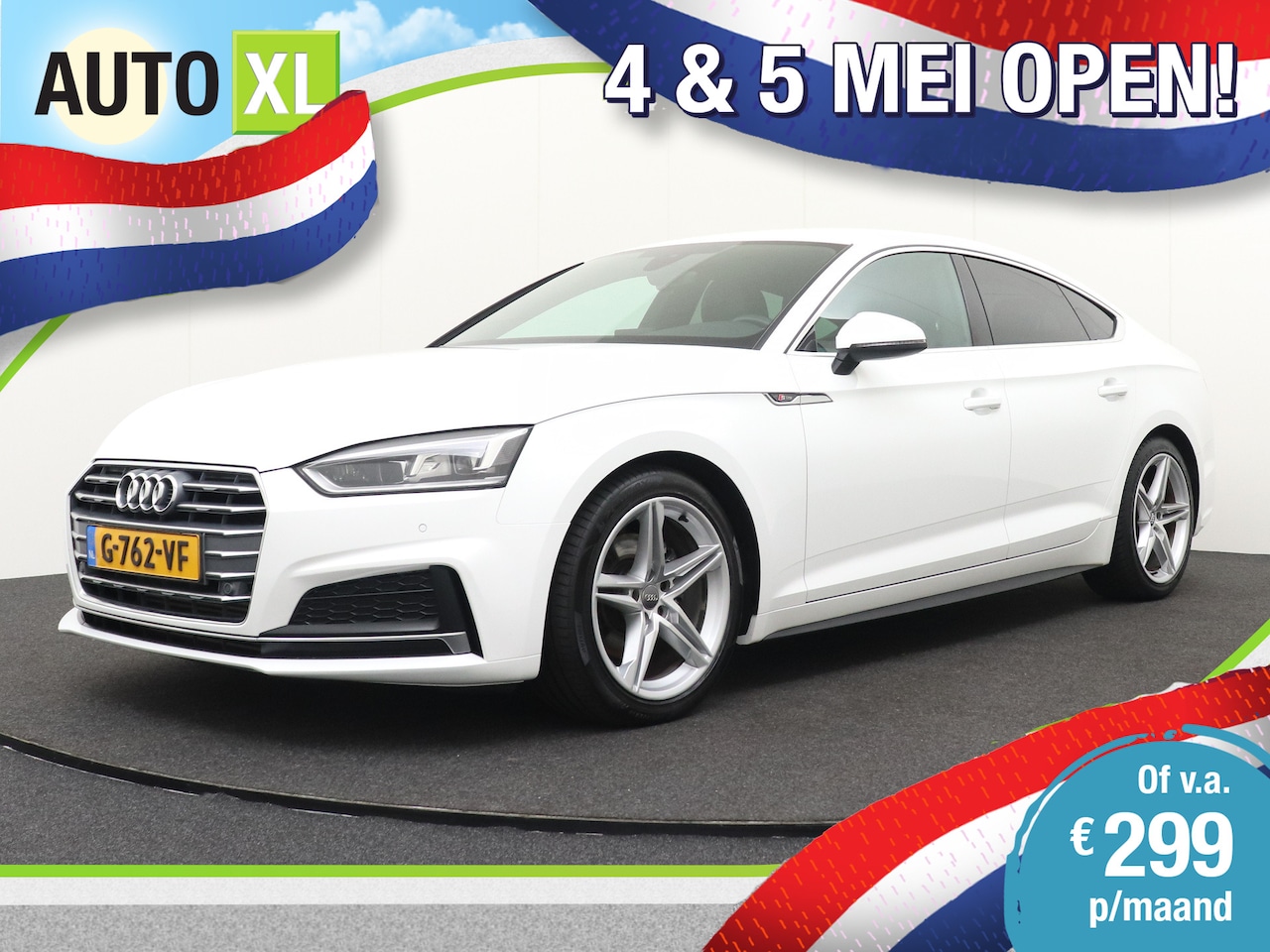 Audi A5 Sportback - S-line Half-Leder/Sportstoel 18'LMV Camera Stoelverw. - AutoWereld.nl