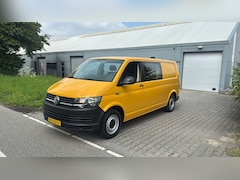 Volkswagen Transporter - 2.0 TDI L2H1 DC 103 KW AUTOMAAT DUBBELE CABINE AIRCO LANG GEEL 2016