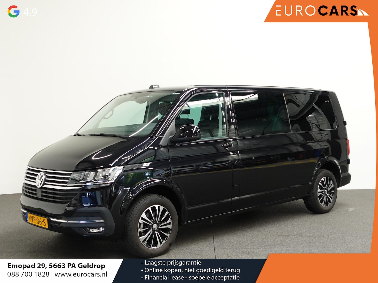 Volkswagen Transporter - 2.0 TDI L2H1 28 Highline Dubbele Cabine Automaat Airco Cruise Adaptief Parkeersensoren - AutoWereld.nl