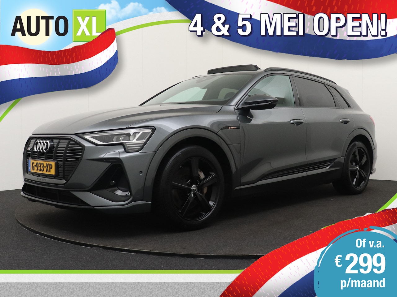 Audi e-tron - E-tron Quattro S-Line 71kWh Black-Style Pano-dak Memory A.Cruise - AutoWereld.nl