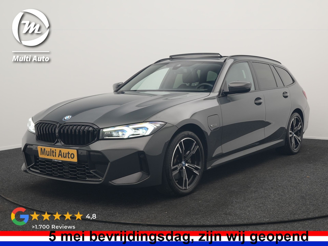 BMW 3-serie Touring - 330e M Sport PHEV 293pk Dealer O.H. | Trekhaak Af Fabriek | Panodak | Head Up | Camera | L - AutoWereld.nl