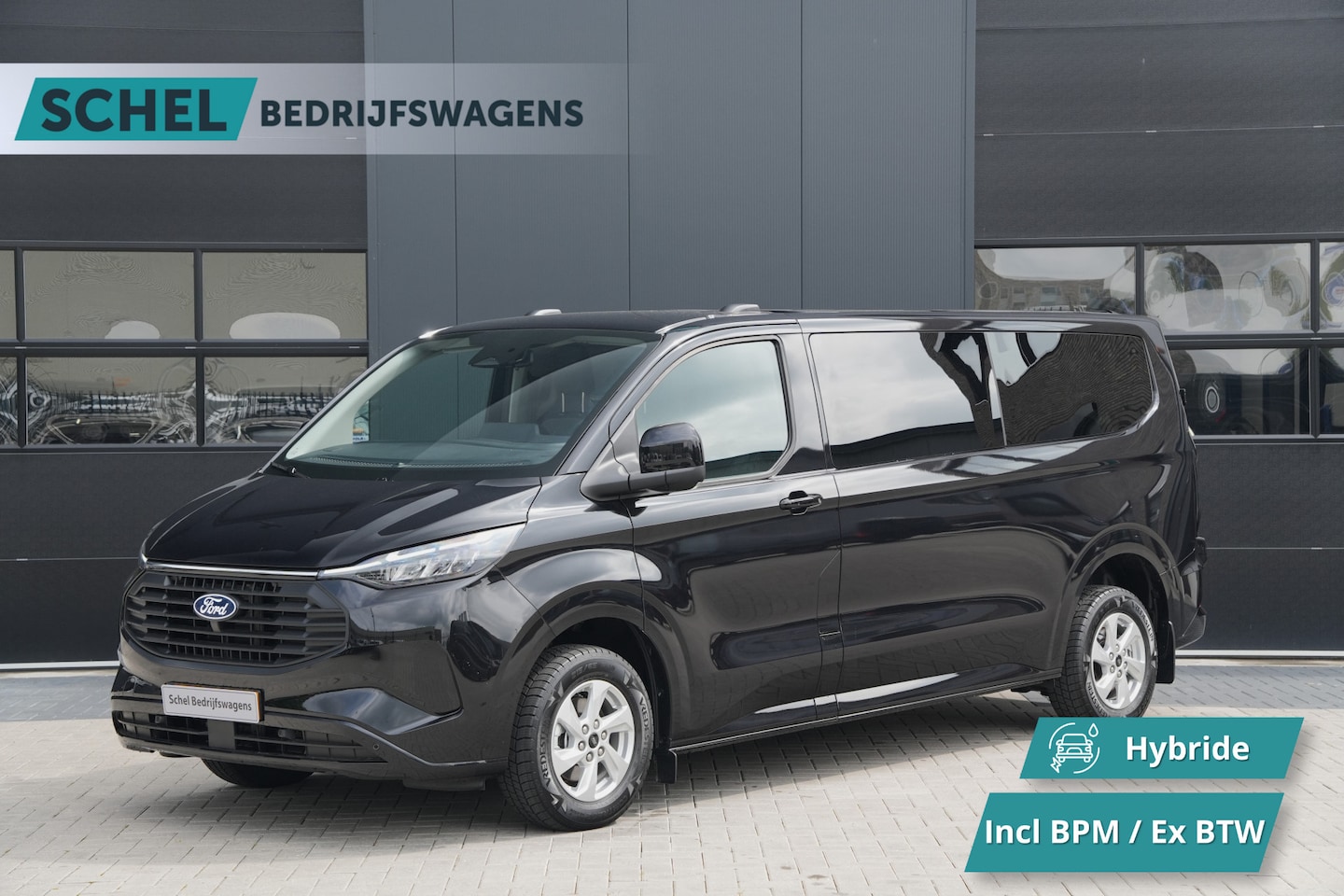 Ford Transit Custom - 340 2.5 PHEV L2H1 Limited 232pk 9 Zits - Keyless - ACC - Blindspot - Camera - Carplay - Na - AutoWereld.nl